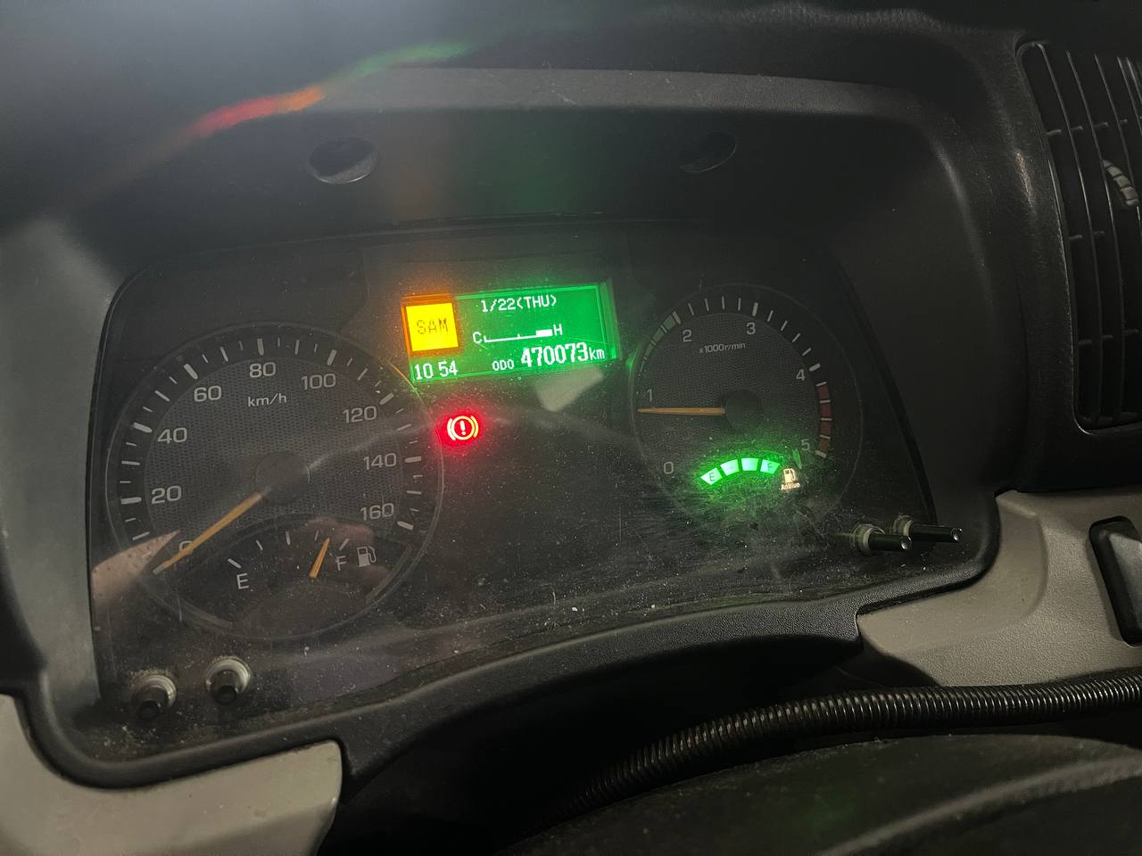 Комбинация приборов после программного отключения AdBlue